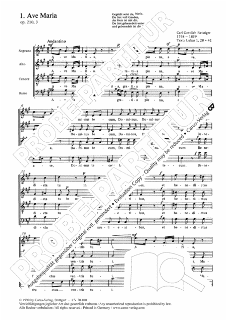 Geistliches Chorbuch der Romantik Choir scores gallery preview page 11