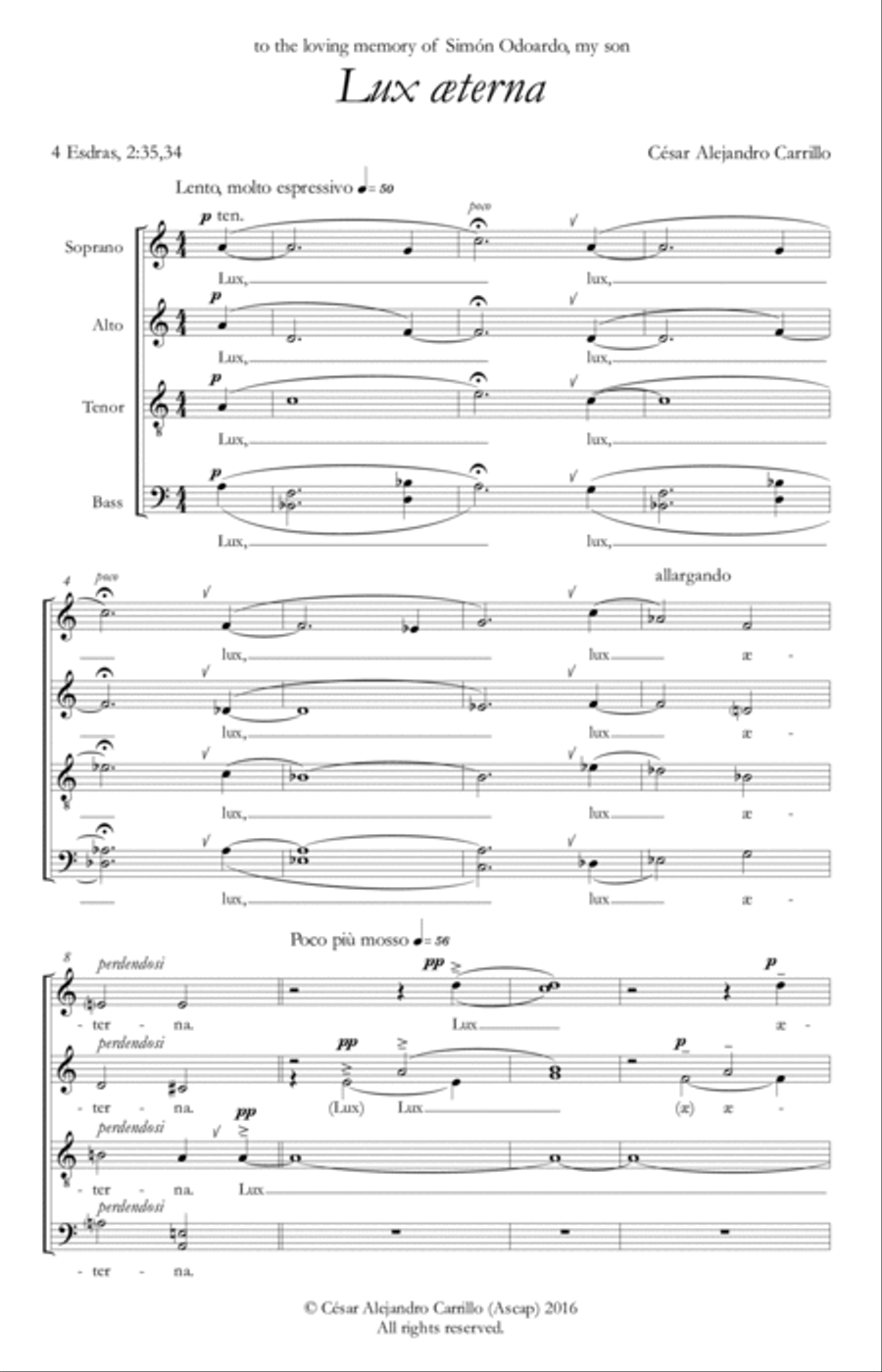 Lux aeterna Divisi scores gallery preview page 3