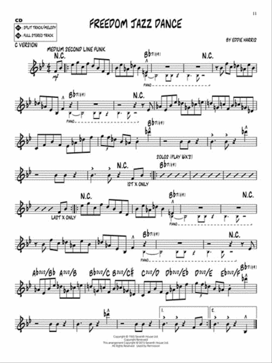 Modal Jazz C Instrument scores gallery preview page 6