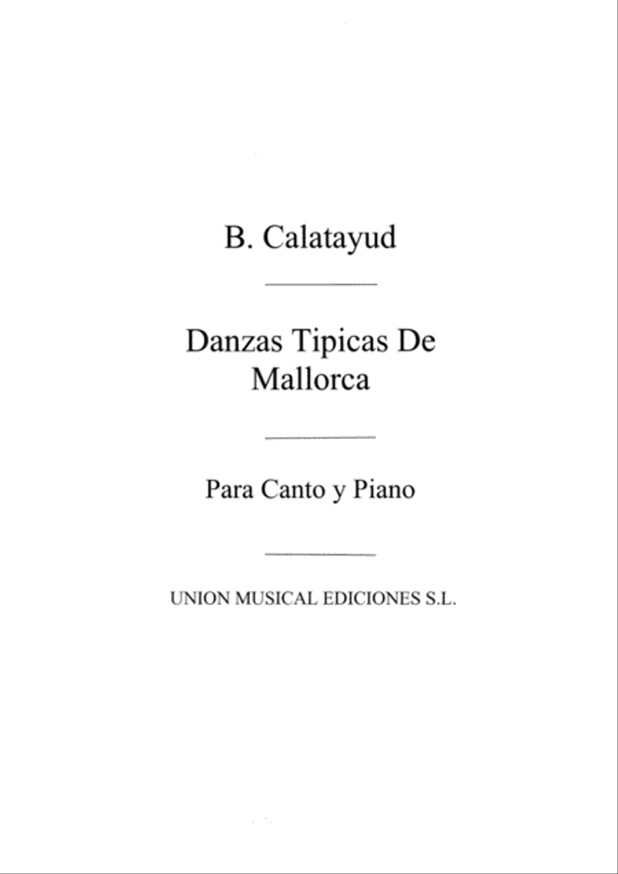 Danzas Tipicas De Mallorca Voice Solo scores gallery preview page 1
