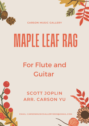 <b>Maple Leaf Rag</b> - (for Flute and Guitar) arr.<b> Carson Yu</b>