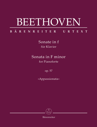 Book cover for Sonata for Pianoforte F minor op. 57 "Appassionata"