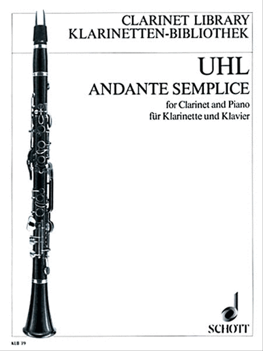 Andante Semplice Andante Semplice Clarinet Solo scores gallery preview page 1