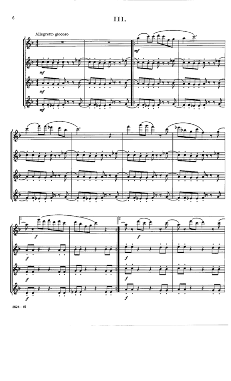 Suite Pastorale Suite Pastorale Flute Quartet scores gallery preview page 6