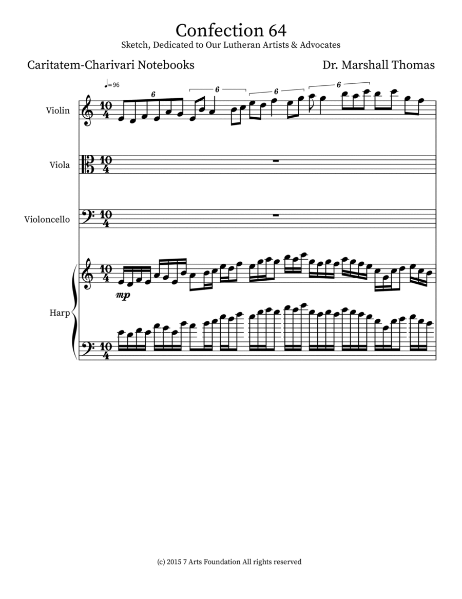 Confection 64 String Trio scores gallery preview page 1
