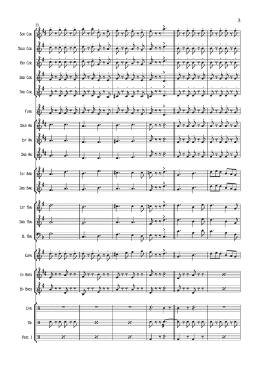 MacNamara's Band (Brass Band) Brass Band scores gallery preview page 4