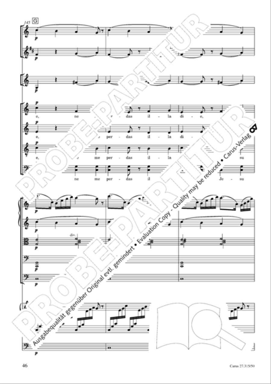 Requiem in C major 4-Part scores gallery preview page 49