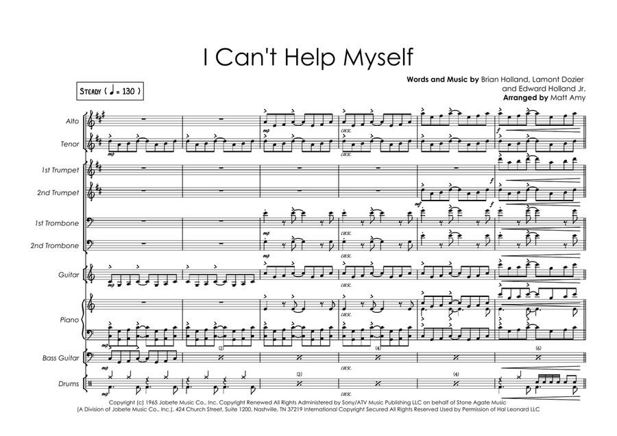 I Can't Help Myself (Sugar Pie, Honey Bunch) Jazz Ensemble scores gallery preview page 1
