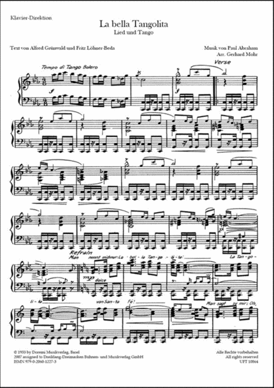 La bella Tangolita Orchestra scores gallery preview page 2