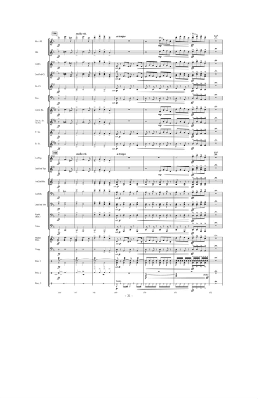 Quest of the Undaunted Knight Concert Band scores gallery preview page 30