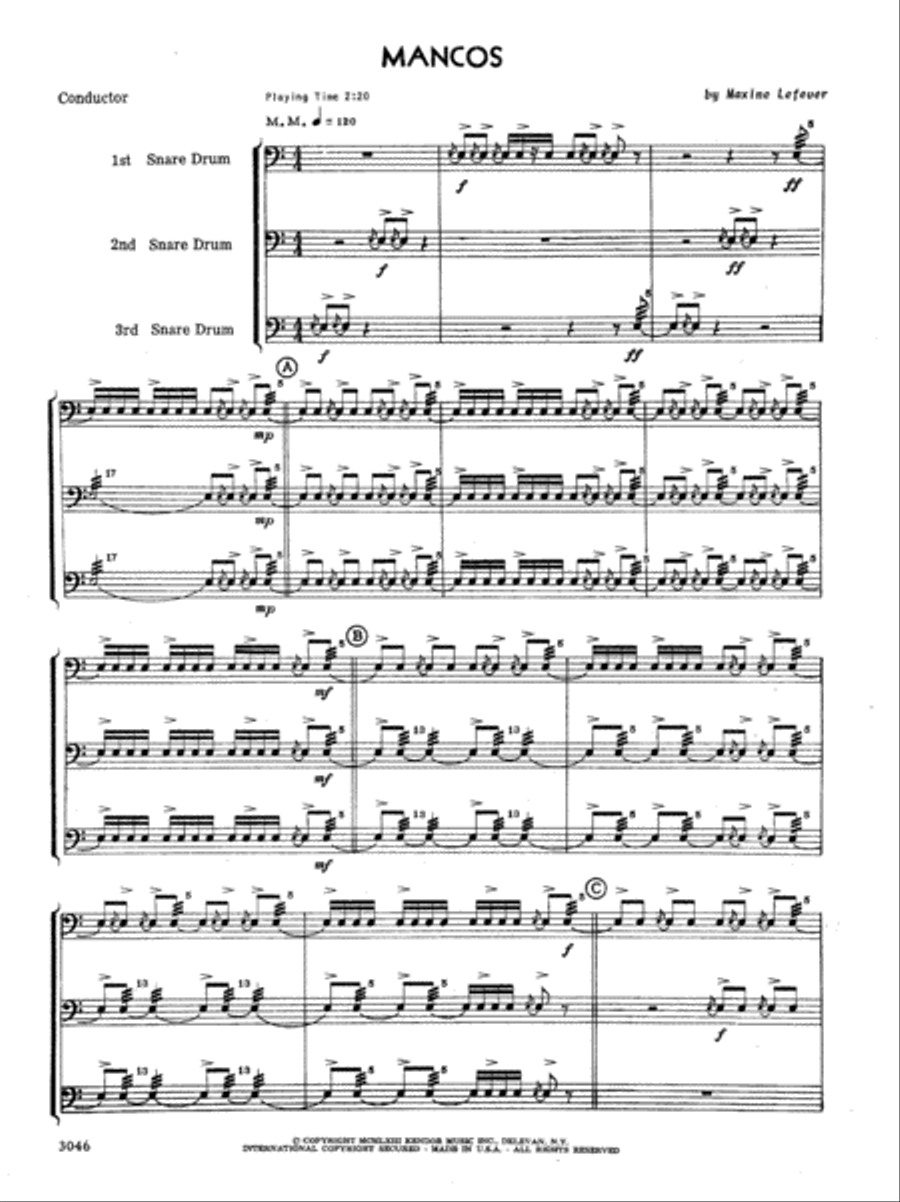 Mancos Percussion scores gallery preview page 2