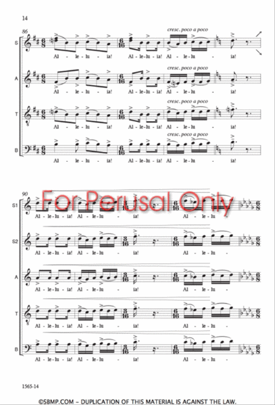Benedicamus Domino 4-Part scores gallery preview page 13