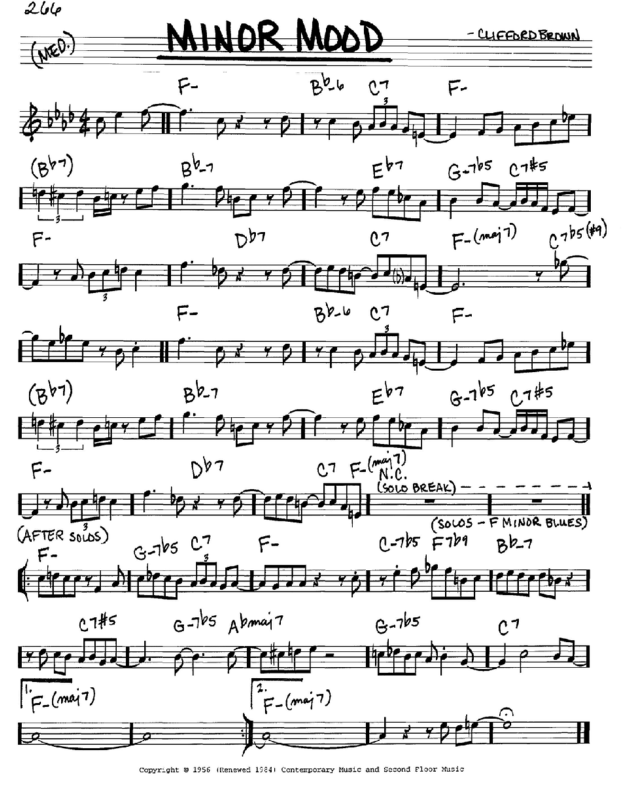 Minor Mood Minor Mood Piano scores gallery preview page 1