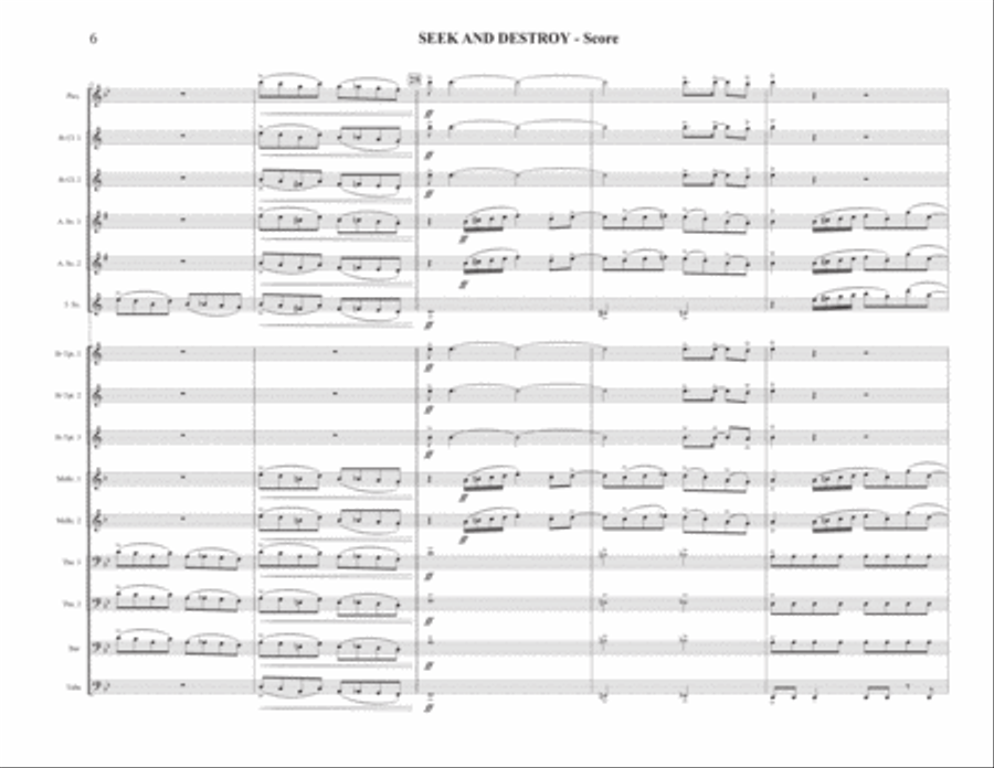Seek & Destroy Marching Band scores gallery preview page 6