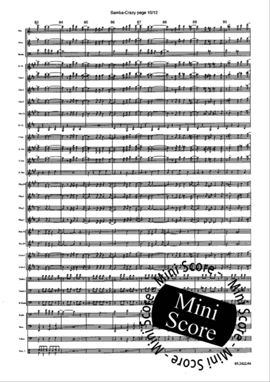 Samba Crazy Big Band scores gallery preview page 14
