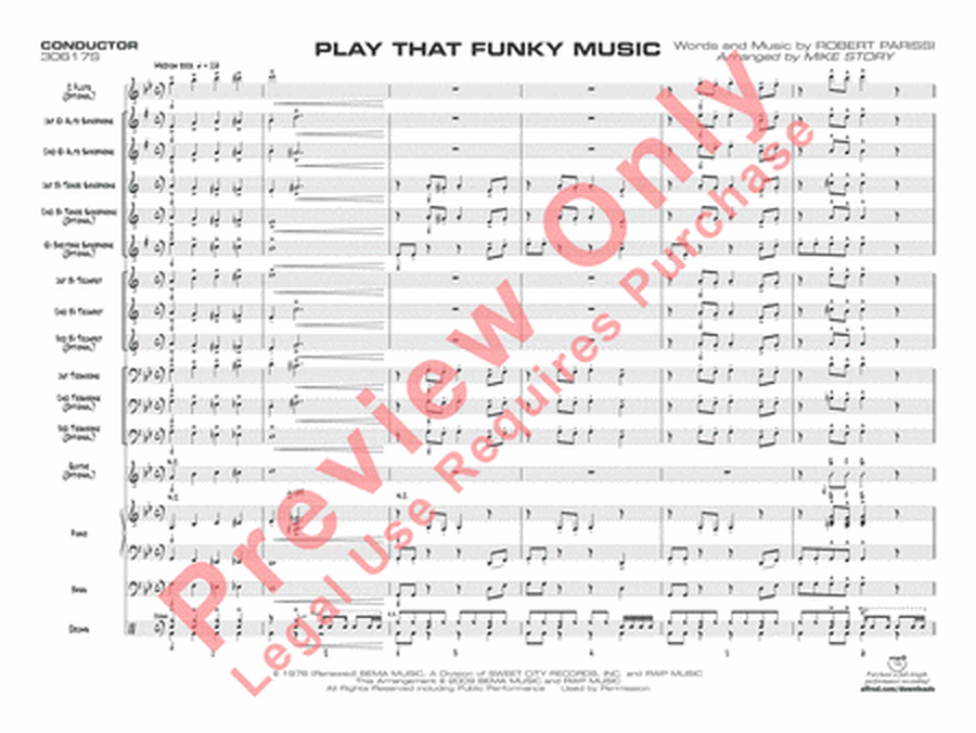 Play That Funky Music (score only)