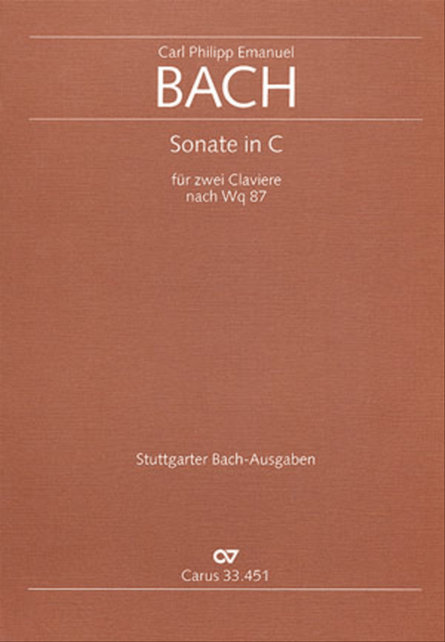 Sonata in C major Harpsichord scores gallery preview page 1