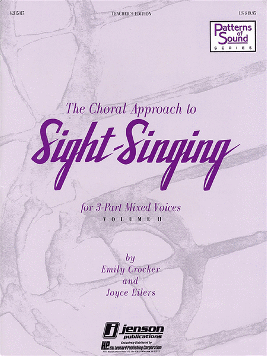 The Choral Approach to Sight-Singing (Vol. II)