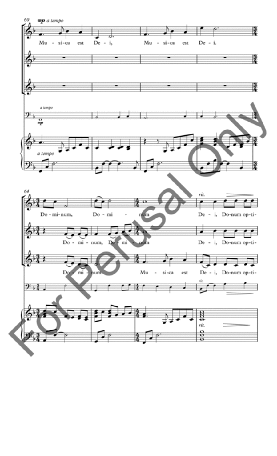 Musica Est Dei Donum Optimi SSAA scores gallery preview page 9