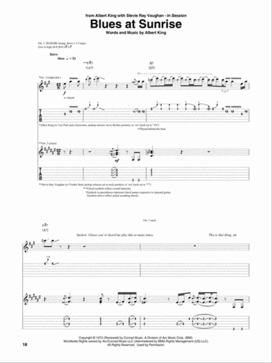 Stevie Ray Vaughan – Plays Slow Blues Electric Guitar scores gallery preview page 4