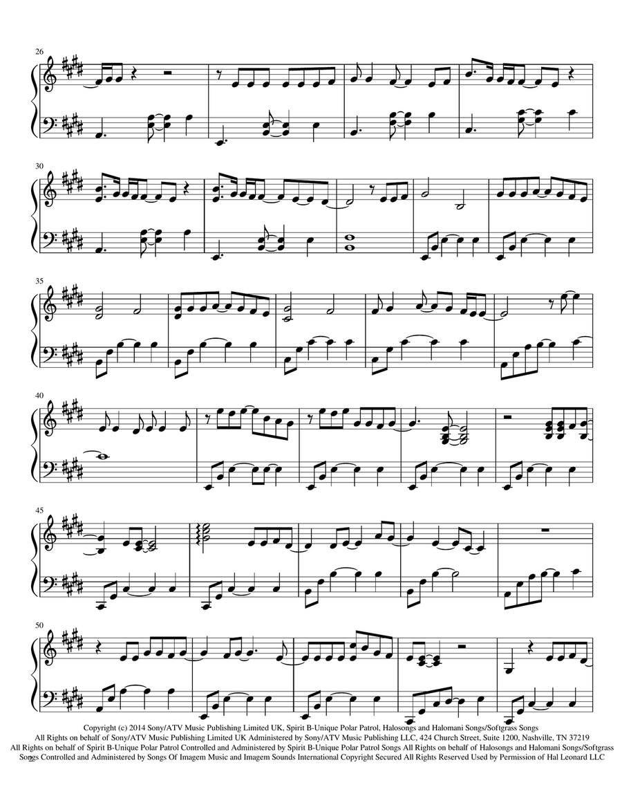 Photograph Piano Solo scores gallery preview page 2
