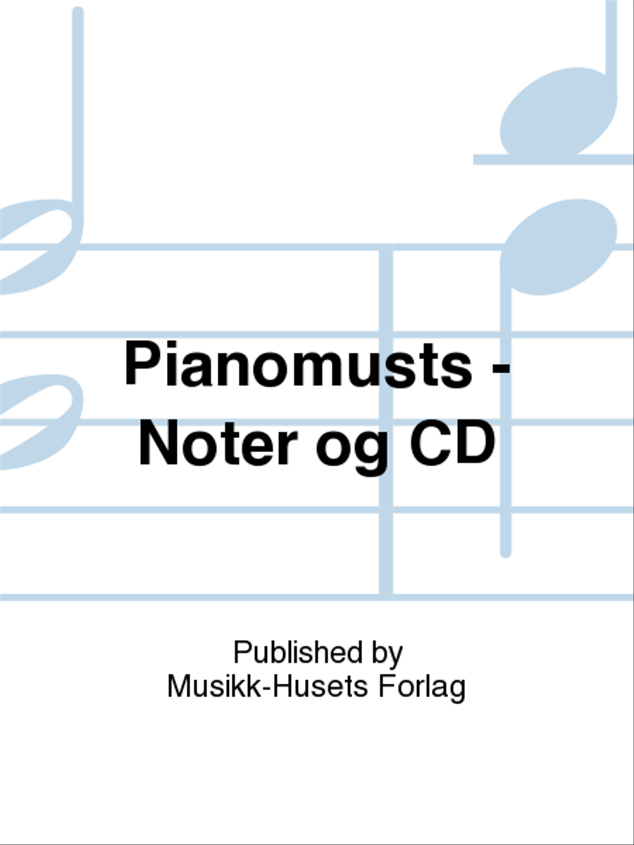 Pianomusts - Noter og CD Piano scores gallery preview page 1