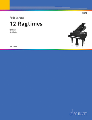 Book cover for 12 Ragtimes