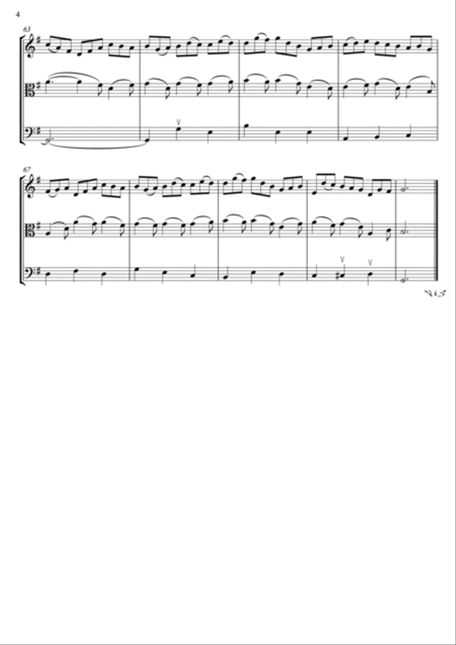 Jesu, Joy of Man's desiring String Trio scores gallery preview page 5
