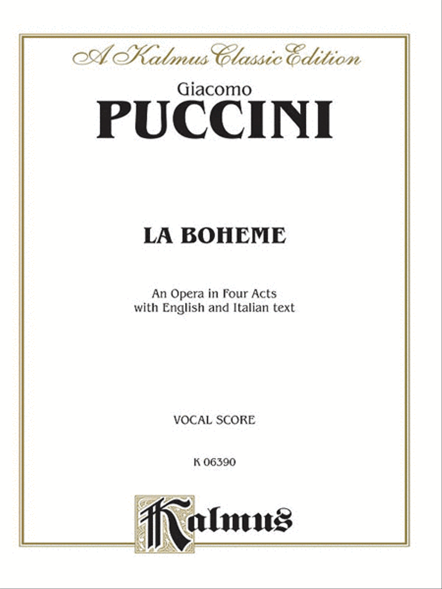 La Boheme La Boheme Voice scores gallery preview page 1