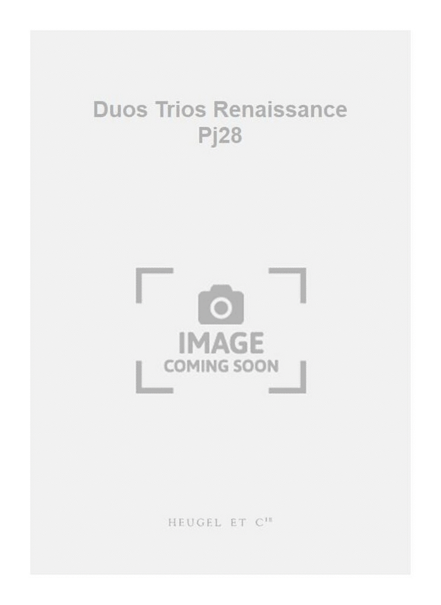 Duos Trios Renaissance Pj28 3-Part scores gallery preview page 1