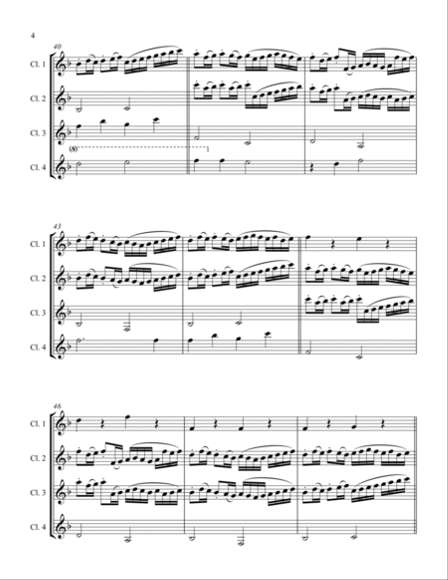 Canon in D Canon in D Woodwind Ensemble scores gallery preview page 4