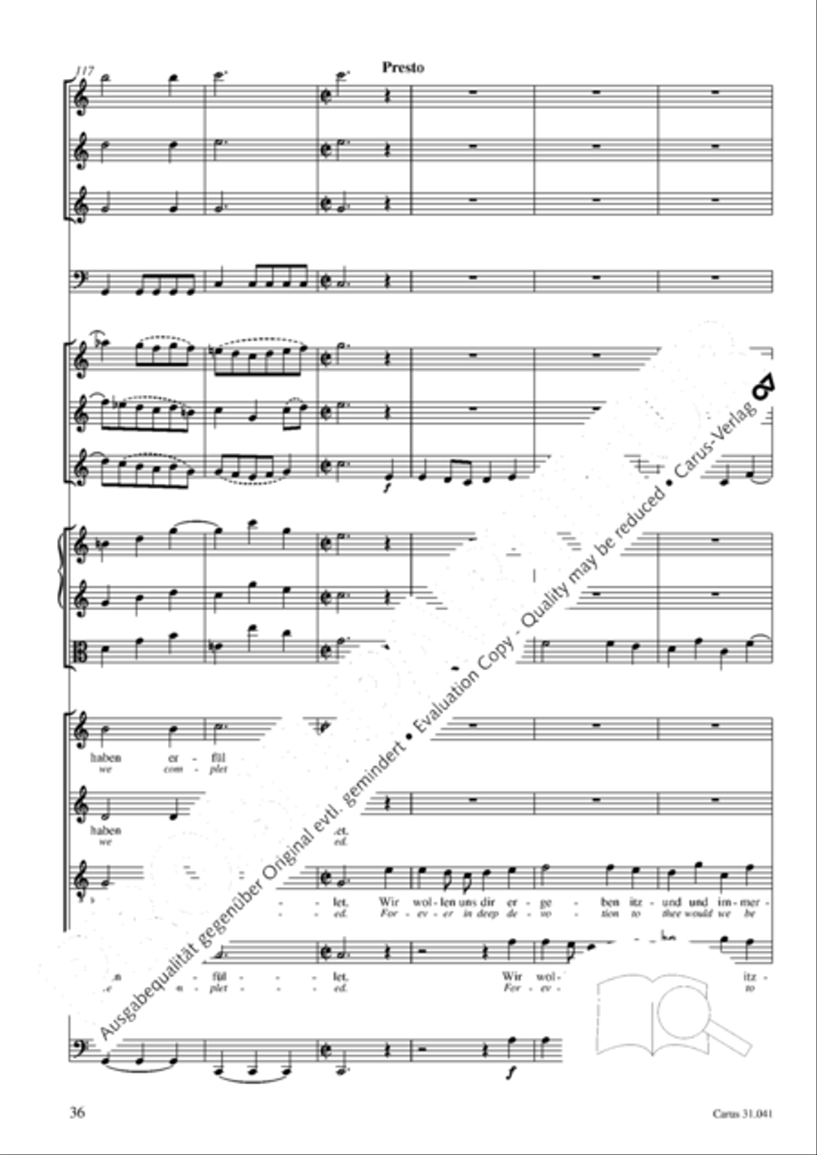 O Lord, we come to praise thee 4-Part scores gallery preview page 37