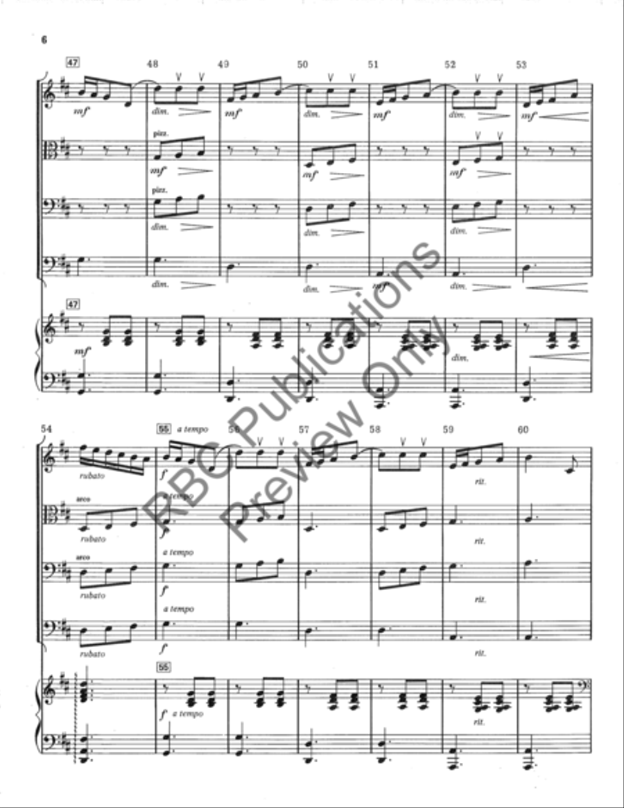 My Dear Marquis (Score) String Orchestra scores gallery preview page 6
