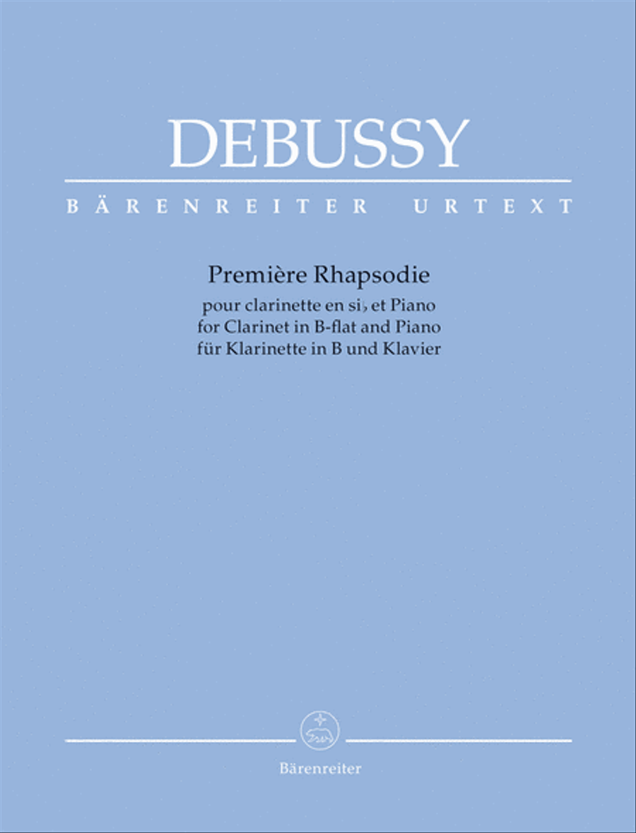 Book cover for Première Rhapsodie for Orchestra with Solo Clarinet in B-flat