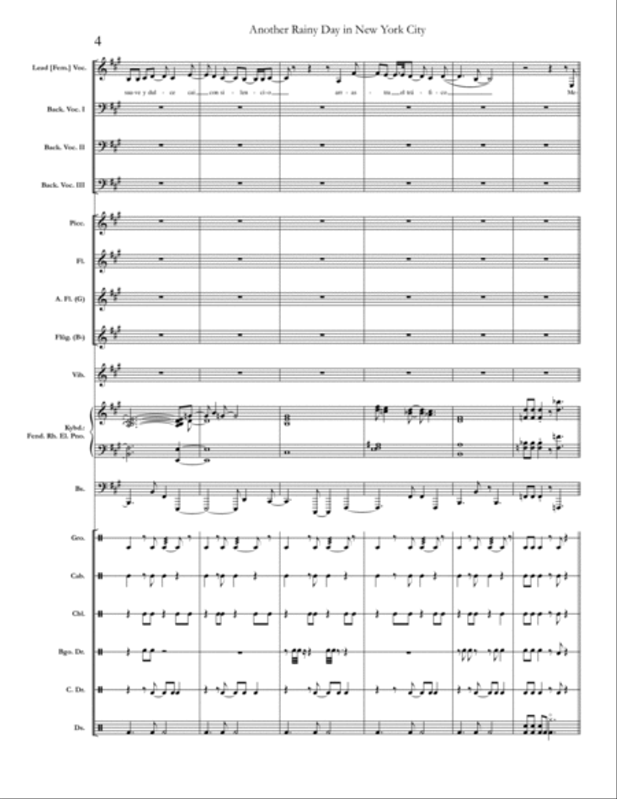 Another Rainy Day In New York City Large Ensemble scores gallery preview page 4