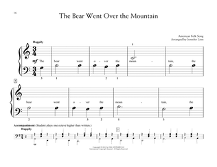 Book cover for The Bear Went Over The Mountain (arr. Jennifer Linn)