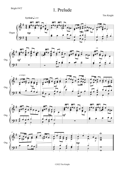 Organ Music - Six miniatures for manuals
