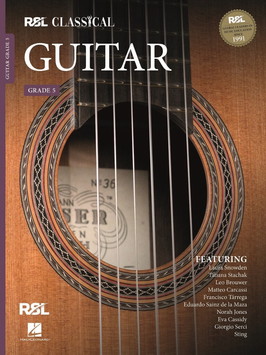 RSL Classical Guitar Grade 5 (2022) Acoustic Guitar scores gallery preview page 1