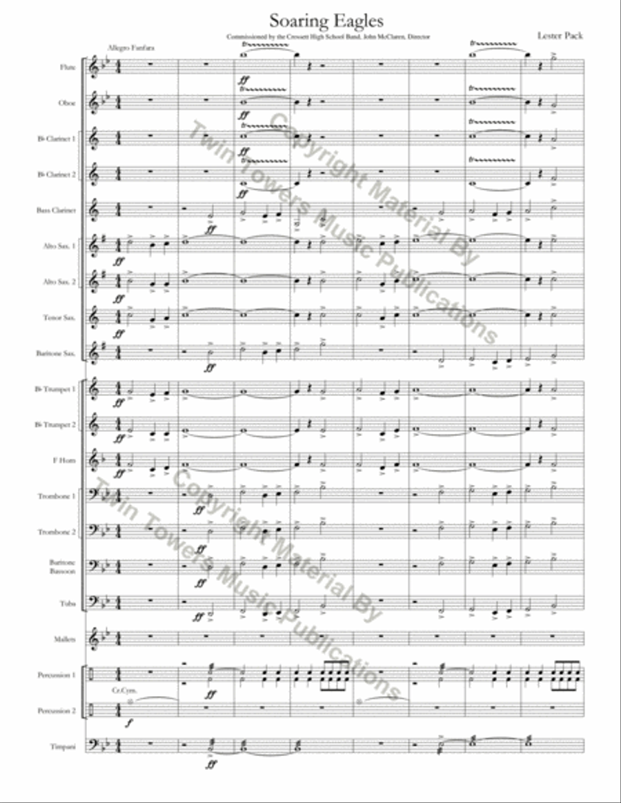 Soaring Eagles Soaring Eagles Concert Band scores gallery preview page 4