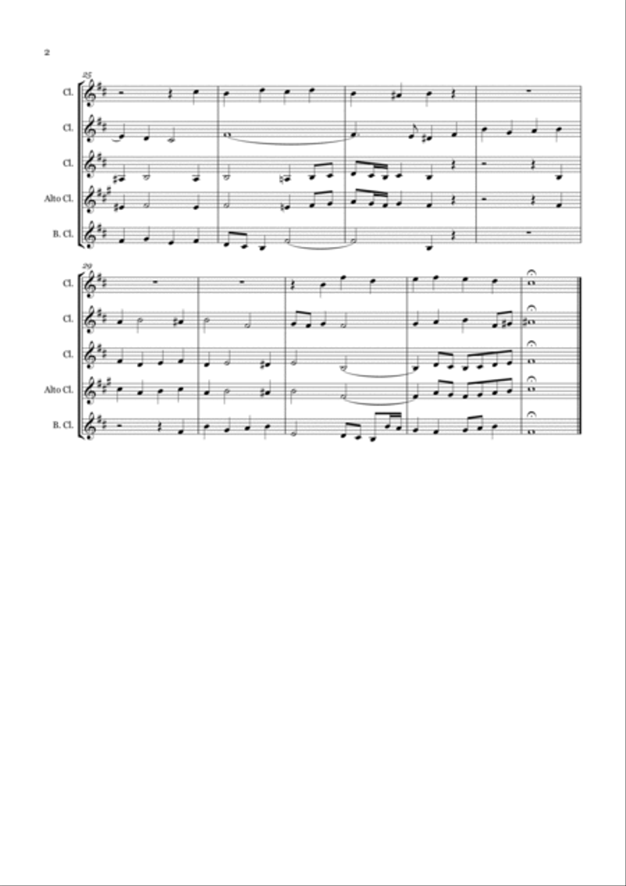 God from Heaven Look for Clarinet Quartet Clarinet Quartet scores gallery preview page 2