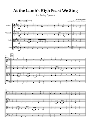 At the Lamb's High Feast We Sing (String Quartet) - Easter Hymn