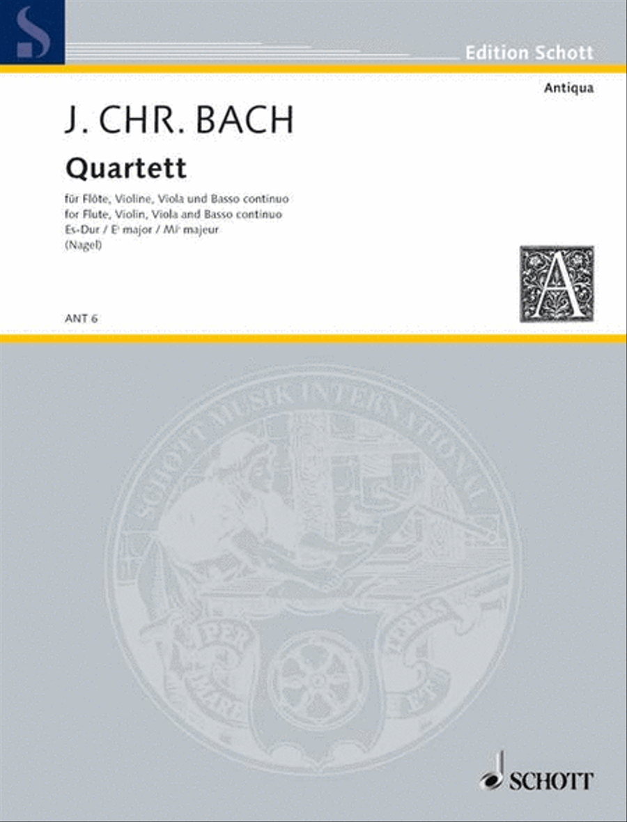 Quartet Eb major Flute scores gallery preview page 1