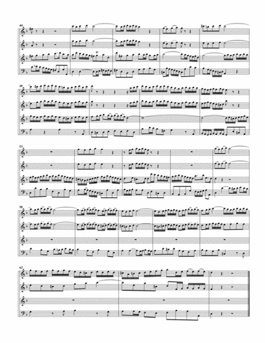 Aria: Mein Gott, ich liebe dich von Herzen from Cantata BWV 77 (arrangement for recorders)
