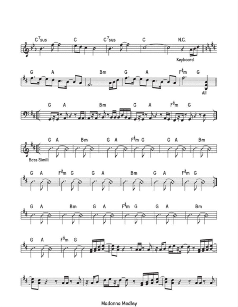 Into The Groove Into The Groove Piano, Vocal, Guitar scores gallery preview page 3