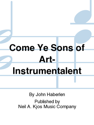 Come Ye Sons of Art-Instrumentalent
