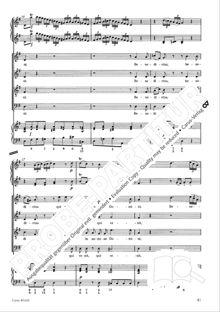 Mass in C Major Mass in C Major 4-Part scores gallery preview page 41