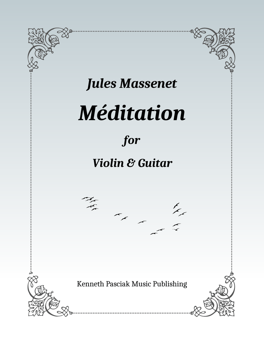 Meditation (for Violin and Guitar) String Duet scores gallery preview page 1