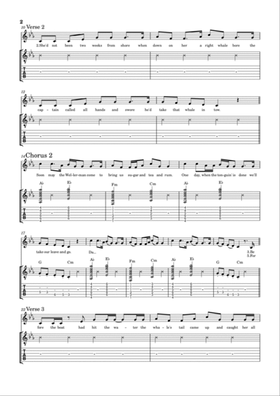Wellerman Small Ensemble scores gallery preview page 2