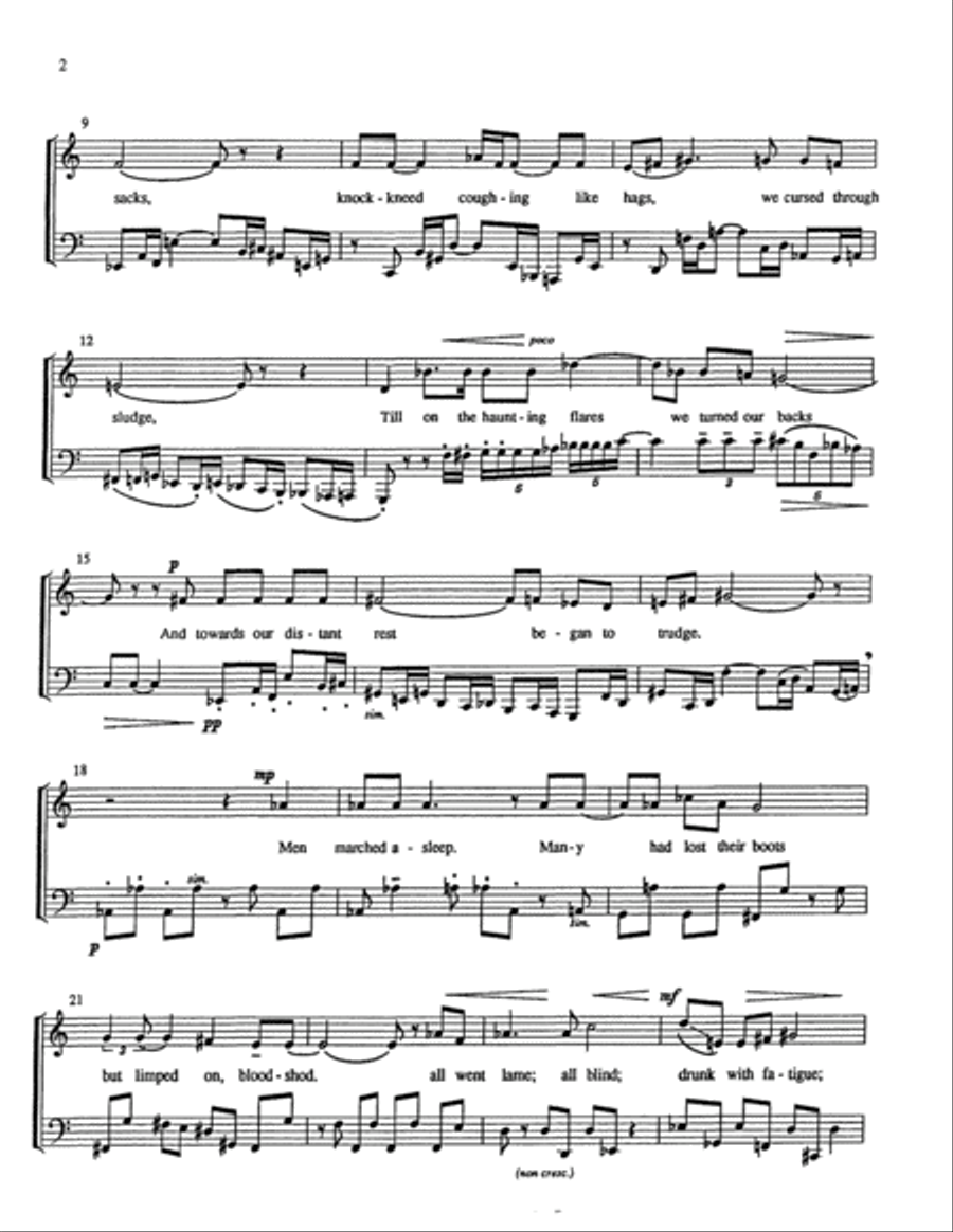 Three Songs of War Tuba scores gallery preview page 5