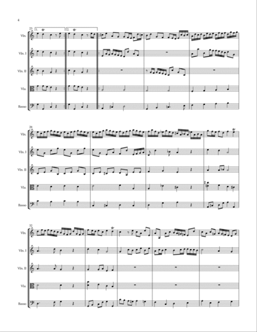 Sonata Op. 19 #1 String Orchestra scores gallery preview page 4
